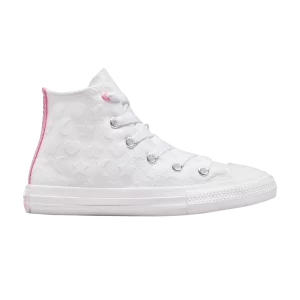 Converse Chuck Taylor All Star High PS 'Sparkle – Blanc 'Baskets Blanc/Oops Rose/Blanc A06310F