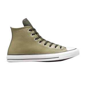 Converse Chuck Taylor All Star Leather High 'Mossy Sloth Green' Baskets Poilu paresseux vert/Cave Green A06571C