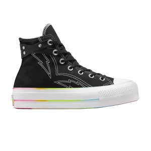 Baskets Converse Chuck Taylor All Star Lift Platform High 'Pride 2024' Noir/Blanc/Chaos Fuschia A10218C