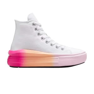 Converse Chuck Taylor All Star Move Platform High GS 'Bright Ombre' Baskets Blanc/Lilas Stardust A07372C