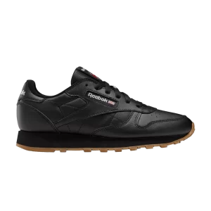 Reebok Classic Leather Big Kid 'Black Gum' Baskets Couleur noire/Couleur noire/Bubblegum 100010469