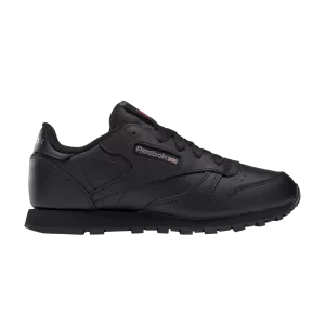 Reebok Classic Leather Little Kid 'Triple Black' Baskets Couleur noire/Couleur noire/Couleur noire 100000116