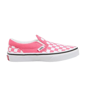 Vans Classic Slip-On Baskets 'Checkerboard - Honeysuckle' pour Enfants Honeysuckle VN000CYGCHL