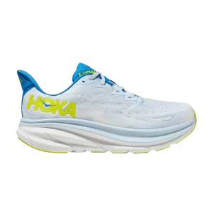 HOKA Clifton 9 Wide 'Ice Water Evening Primrose' Baskets Ice Water/Evening Onagre 1132210 IWEP