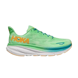 HOKA Clifton 9 Wide 'Zest Lime Glow' Baskets Lime Zest/Shine 1132210 ZLGL