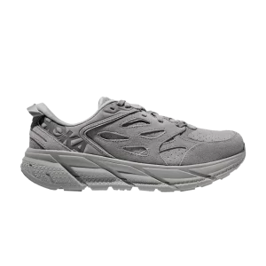 HOKA Clifton L Suede 'Limestone 'Baskets Limestone/Limestone 1122571 LLTN
