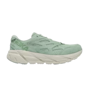 HOKA Clifton L Baskets en daim 'Smoke Green' Vert fumée/teinte céladon 1122571 SGCT