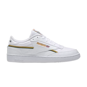 Reebok Club C 85 Vegan 'White Green Gold' Baskets Chaussures Blanc/College Gold/Vert foncé GY7154