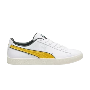 Puma Clyde 'Varsity – Baskets Blanc Jaune Sizzle Blanc/Jaune sifflement 394684 02
