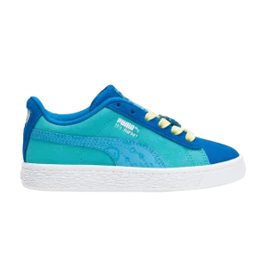 Puma Cocomelon x Suede AC Little Kid 'JJ' Baskets Team Royal/Glowing Bleu 393762 01