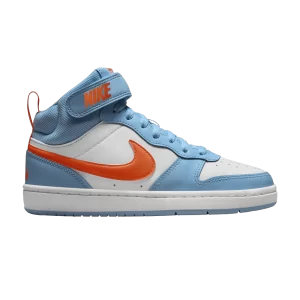 Nike Court Borough Mid 2 GS 'Aquarius Bleu Total Orange' Bleu Verseau/Blanc/Orange Total HF4791 407