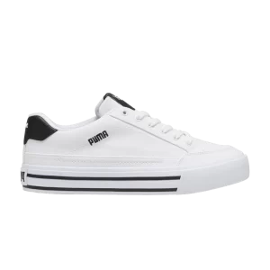 Puma Court Classic Vulc 'White Black' Baskets Blanc/Noir 395020 02