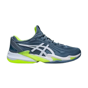 ASICS Court FF 3 Clay 'Steel Blue Lime' Bleu acier/Blanc 1041A371 400
