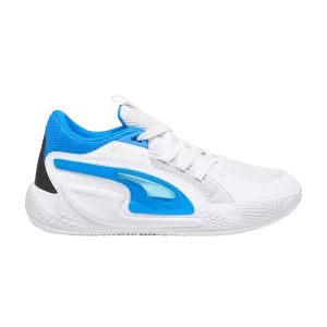 Puma Court Rider Chaos 'Ash Grey Team Aqua' Baskets Gris Cendre/Blanc/Noir/Ultra Bleu/Team Aqua 379013 07