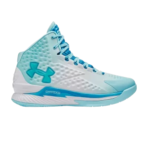 Under Armour Curry 1 Retro 'Mouthguard' Baskets Capri/Bleu ciel 3024397 400