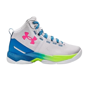Under Armour Curry 2 Retro PS 'Splash Party' Baskets Halo Gris/Bleu Électrique 3026306 100
