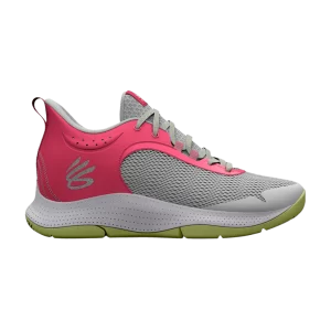 Under Armour Curry 3Z6 'Grey Mist Pink Shock' Baskets Gris Mist/Rose Shock 3025090 104
