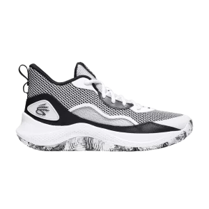 Under Armour Curry 3Zer0 24 'Blanc Noir' Baskets Blanc/Noir 3027626 101