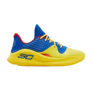 Curry Brand Curry 4 Low FloTro 'Curry Jam' Baskets Team Royal/Taxi 3026620 400