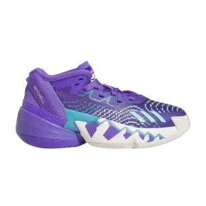 adidas D.O.N. baskets Issue #4 Big Kid 'Throwback Utah Jazz' Violet pic/Couleur blanc/Couleur bleu HQ3449