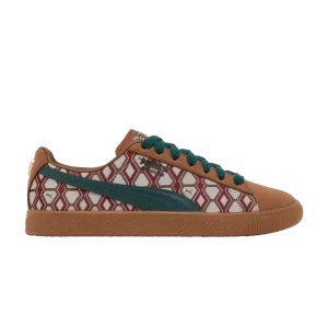 Puma Dapper Dan x Clyde Vintage 'Pre-Game Runway – Marron' Baskets Monk Brown 388170 01