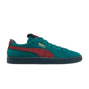 Puma Dapper Dan x Suede 'Jacquard Print – Varsity Green 'Baskets Vert/Rouge Rouge 390988 02