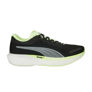 Puma Deviate Nitro 2 'Run 75' Baskets Noir/Jaune rapide/Menthe claire 377782 01