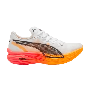 Puma Deviate Nitro Elite 3 'White Sunset Glow' Baskets Blanc/Sunset Glow/Sun Stream 310639 01
