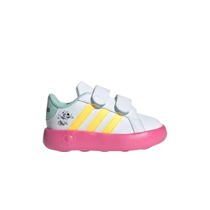 Baskets adidas Disney x Grand Court I 'Minnie Mouse' Blanc Nuage/Étincelle/Violet Pulse ID8018