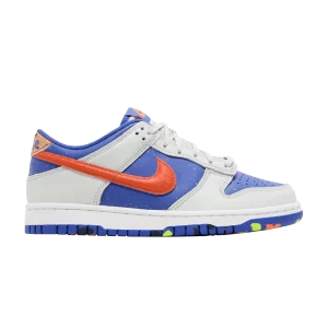 Nike Dunk Low GS 'Paint Splatter' Photon Dust/Bleu Astro/Volt/Orange Total HJ9233 025