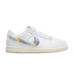 Nike Dunk Low PS 'Rainbow Lace Swoosh' Blanc/Multicolore/Poney foncé/Argent clair FN4862 100