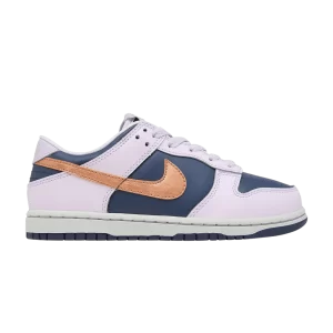 Nike Dunk Low SE PS 'Copper Swoosh' Bleu tonnerre/Barely Grape/Rime Violet/Cuivre métallique DX1664 400