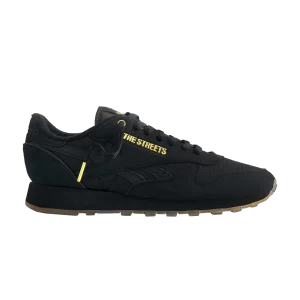 Baskets Reebok END. x The Streets x Classic Leather 'Black Gold Metallic' Noir/Or Métallisé/Blanc IE5902