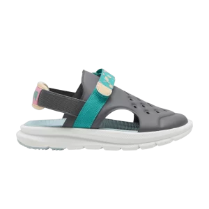 Puma Evolve Sandal Little Kid 'Summer Camp – Cool Dark Grey' Baskets Cool Charcoal/Sparkling Green/Turquoise Surf 395646 02