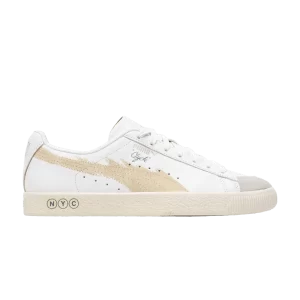 Baskets Puma Extra Butter x Clyde 'NYC' Puma Blanc/Blanc chaud/Gris plume 392450 01