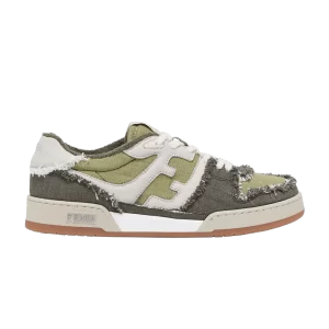 Fendi Match 'Green Denim' Baskets Vert 7E1495 AMF1 F1NL0