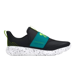 Under Armour Flash GS 'Speckle - Black Circuit Teal' Noir/Til Outline/Jaune haute sécurité 3026706 002