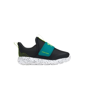 Under Armour Flash TD 'Black Circuit Teal' Baskets Noir/Til Outline/Jaune haute sécurité 3026708 001