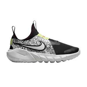 Nike Flex Runner 2 JP GS 'Doodles' Noir/Rouge épicé/Léger citron twist/Blanc sommet DV8253 001
