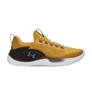 Baskets Under Armour Flow Dynamic 'Gilded Yellow' plaqué or jaune/noir/violet rétro 3026106 700