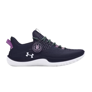 Under Armour Flow Dynamic IntelliKnit 'Journée internationale de la femme' Baskets Midnight Fleet/Pourpre Ace/Blanc 3027280 400