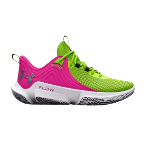 Under Armour Flow FUTR X 2 'Lime Surge Rebel Pink' Baskets Lime Splash/Rebel Pink 3026288 300
