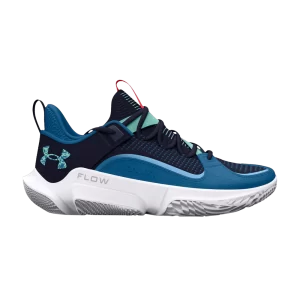Under Armour Flow FUTR X 3 'Let's 3' Baskets Midnight Fleet/Bleu Espace/Neo Turquoise 3026835 400