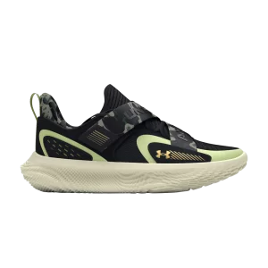 Under Armour Flow FUTR X 4 'Black Retro Green Camo' Baskets Noir/Rétro Vert/Or Métallique 3027772 001