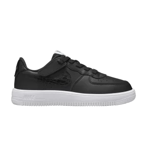 Nike Force 1 Low LV8 EasyOn PS 'Black Croc' Noir/Blanc/Noir FV6104 001