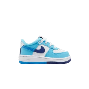 Nike Force 1 LV8 2 TD 'Split – Light Photo Blue 'Blanc/Bleu royal profond/Bleu Baltique/Bleu photo clair DX2165 100
