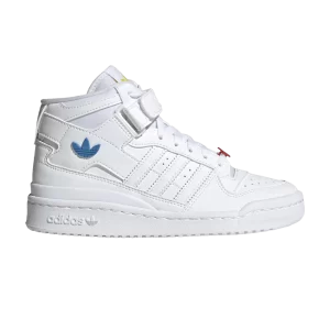 adidas Forum Mid J 'Blanc Rouge Bleu Brillant' Blanc Nuage/Rouge/Bleu Brillant GY9235
