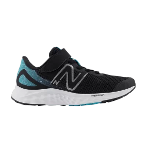 New Balance Fresh Foam Arishi v4 Bungee Lace Top Strap Little Kid 'Black Virtual Blue' Noir/Virtual Blue/Ghost PAARIBT4