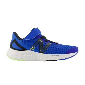 New Balance Fresh Foam Arishi v4 Bungee Lace Top Strap Little Kid 'Blue Oasis' Baskets Oasis Bleu/Noir/Bleached Lime Glow PAARIPB4