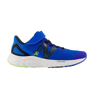 New Balance Fresh Foam Arishi v4 Bungee Lace Top Strap Little Kid Wide 'Blue Oasis' Baskets Oasis Bleu/Noir/Bleached Lime Glow PAARIPB4 W